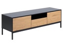 AC Design Konsolentisch Seaford 140 x 40 x 45 cm, Nature/Schwarz