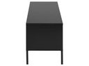 AC Design Konsolentisch Seaford 140 x 40 x 45 cm, Schwarz