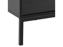 AC Design Konsolentisch Seaford 140 x 40 x 45 cm, Schwarz