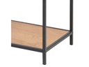 AC Design Regal Seaford 77 x 35 x 114 cm, Nature/Schwarz