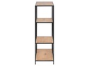 AC Design Regal Seaford 77 x 35 x 114 cm, Nature/Schwarz