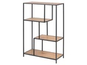 AC Design Regal Seaford 77 x 35 x 114 cm, Nature/Schwarz
