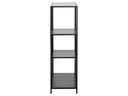 AC Design Regal Seaford 77 x 35 x 114 cm, Schwarz