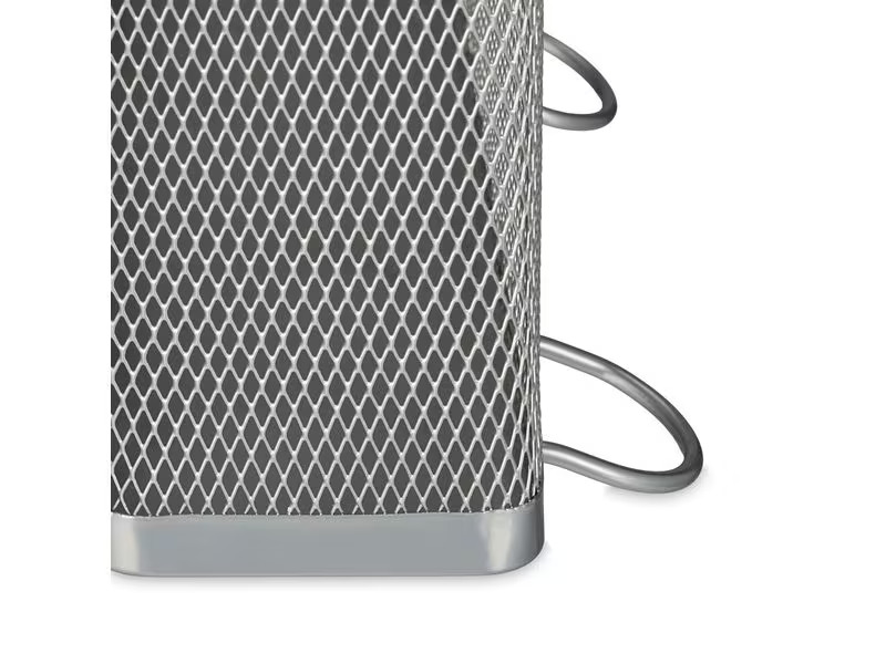 relaxdays Schirmständer eckig Silber