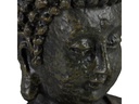 relaxdays Dekofigur Buddha Anthrazit