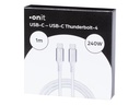 onit Thunderbolt 4-Kabel USB C - USB C 1 m, Weiss