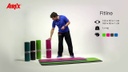 Airex Gymnastikmatte Fitline Wasserblau, 140 cm