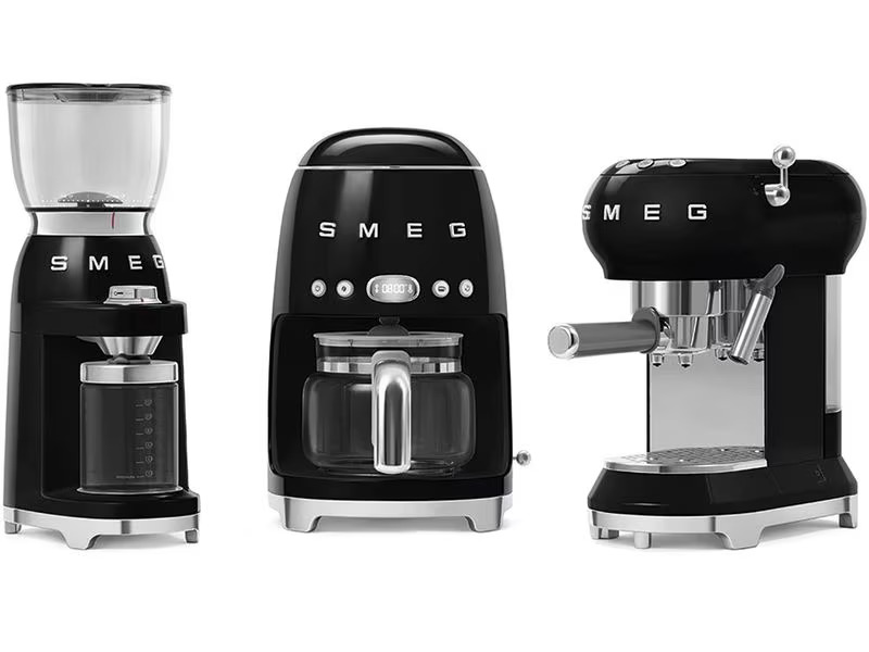 SMEG Kaffeemühle 50's Style CGF11BLEU Schwarz