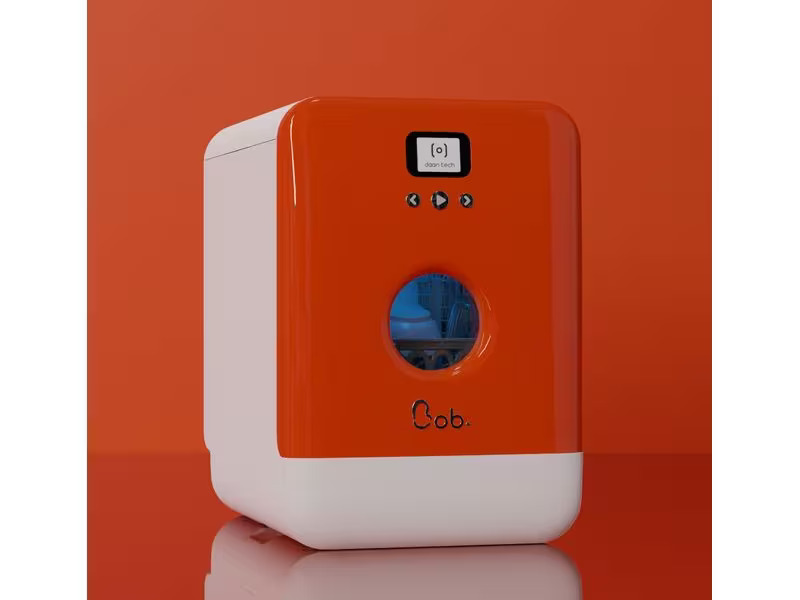 Daan Tech Tischgeschirrspüler Bob Orange/Weiss