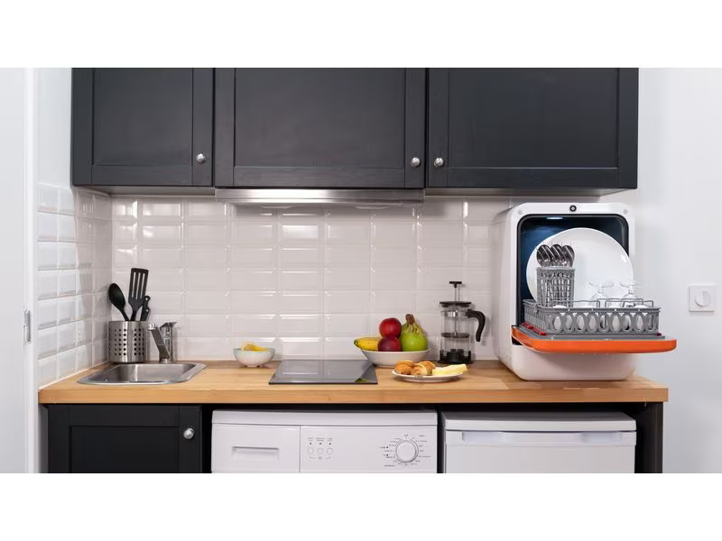 Daan Tech Tischgeschirrspüler Bob Orange/Weiss