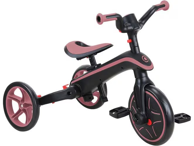 GLOBBER Trike Explorer Foldable 4 in 1, Pastellrosa