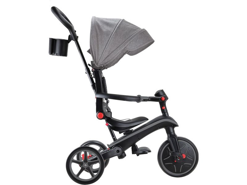 GLOBBER Trike Explorer Foldable 4 in 1, Schwarz/Grau