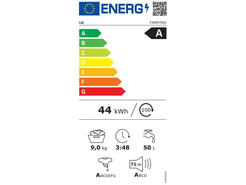 LG Waschmaschine F4WR7091 Links