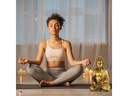 relaxdays Dekofigur Buddha Gold