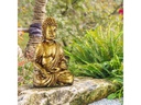 relaxdays Dekofigur Buddha Gold