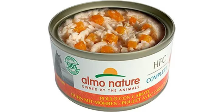 Almo Nature Nassfutter HFC Complete Huhn mit Möhren, 70 g