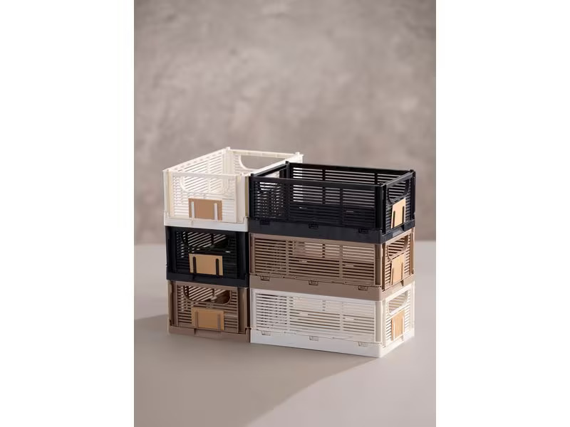 Schou Faltbox Deluxe M 2 Stück, Nature