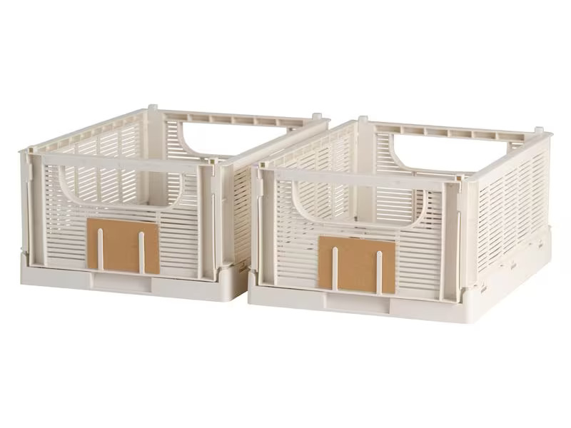 Schou Faltbox Deluxe L 2 Stück, Nature