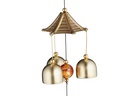 relaxdays Windspiel Feng-Shui 2 Stück, Gold