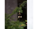 relaxdays Windspiel Buddha 2 Stück, Gold