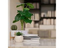 relaxdays Kunstpflanze Monstera 2 Stück, 33 cm