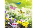 relaxdays Gartenstecker Schmetterlinge 72 Stück, Mehrfarbig