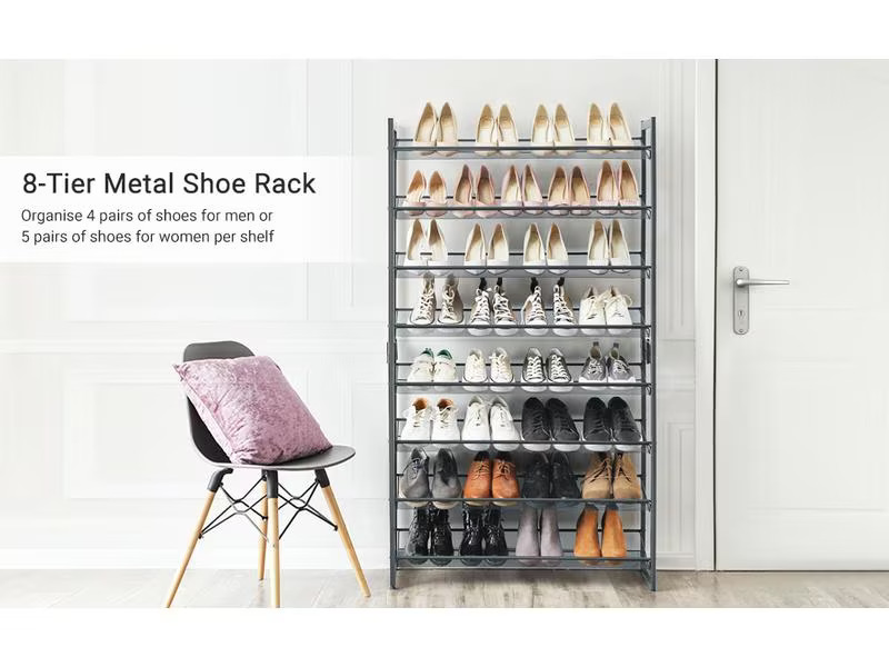 Songmics Schuhregal Grau