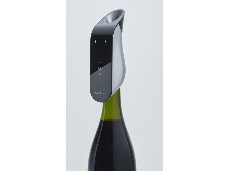 Aveine Wein-Belüfter Original 1 Stück, Schwarz/Silber