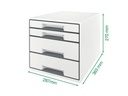 Leitz Schubladenbox WOW CUBE Rot