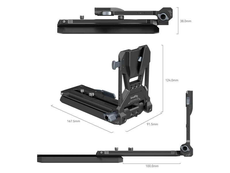 Smallrig Digitalkamera-Akku V-Mount Akku-Montageplatten-Kit