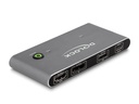 Delock KVM Switch USB-C zu HDMI und DisplayPort 8K MST mit USB 2.0
