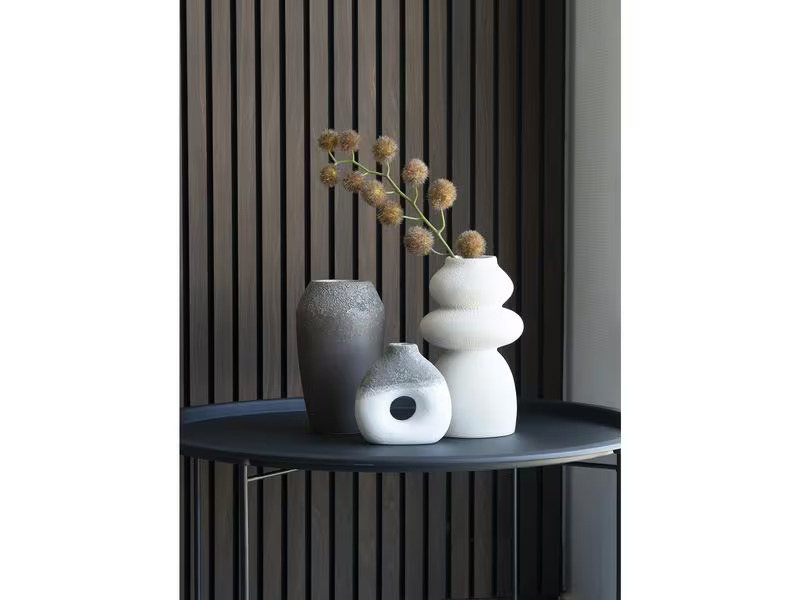 House Nordic Vase rund 26.5 cm, Beige