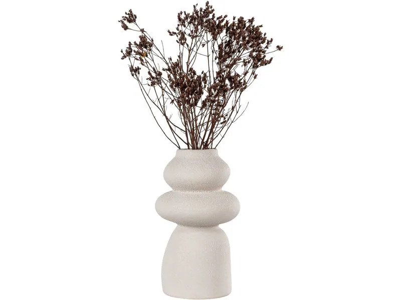 House Nordic Vase rund 26.5 cm, Beige