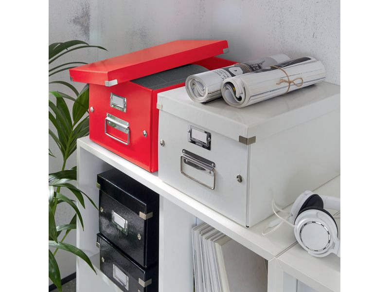 Leitz Archivschachtel WOW CD, metallic Rot