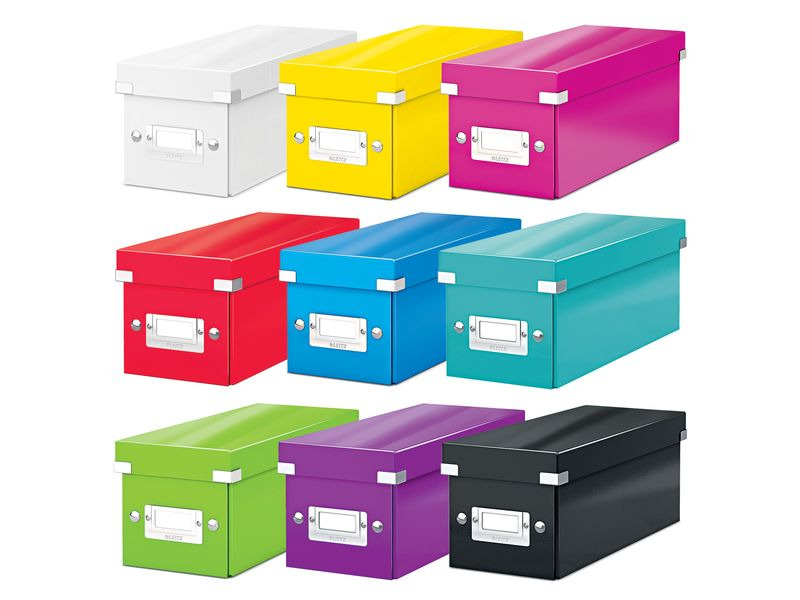 Leitz Archivschachtel WOW CD, metallic Rot
