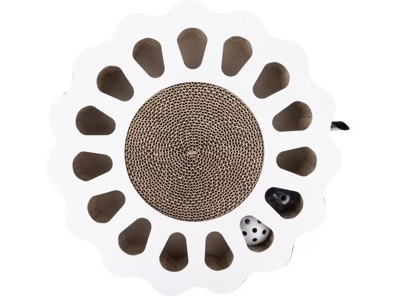 District 70 Katzen-Spielzeug Spielboard Sunny White, 32 x 32 x 6 cm