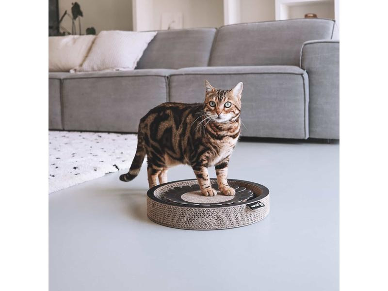 District 70 Katzen-Spielzeug Spielboard Bloom Black, 32 x 32 x 6 cm