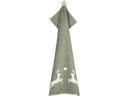 Cawö Handtuch Alpenchic Edition Hirsch 50 x 100 cm, Beige/Grün