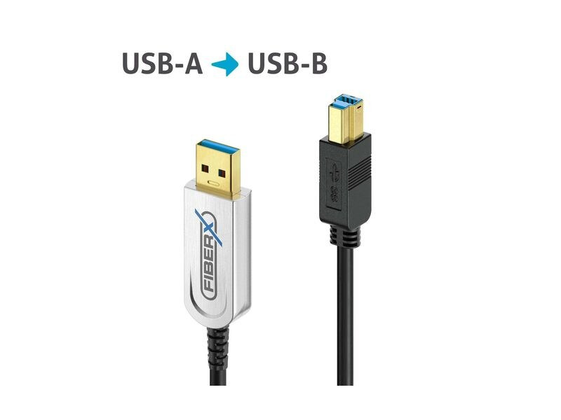 FiberX USB 3.1-Kabel FX-I645 AOC USB A - USB B 20 m