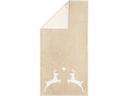 Cawö Gästetuch Alpenchic Edition Hirsch 30 x 50 cm, Beige