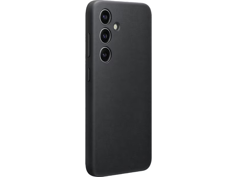 Samsung Back Cover Vegan Leather Galaxy S24 Schwarz