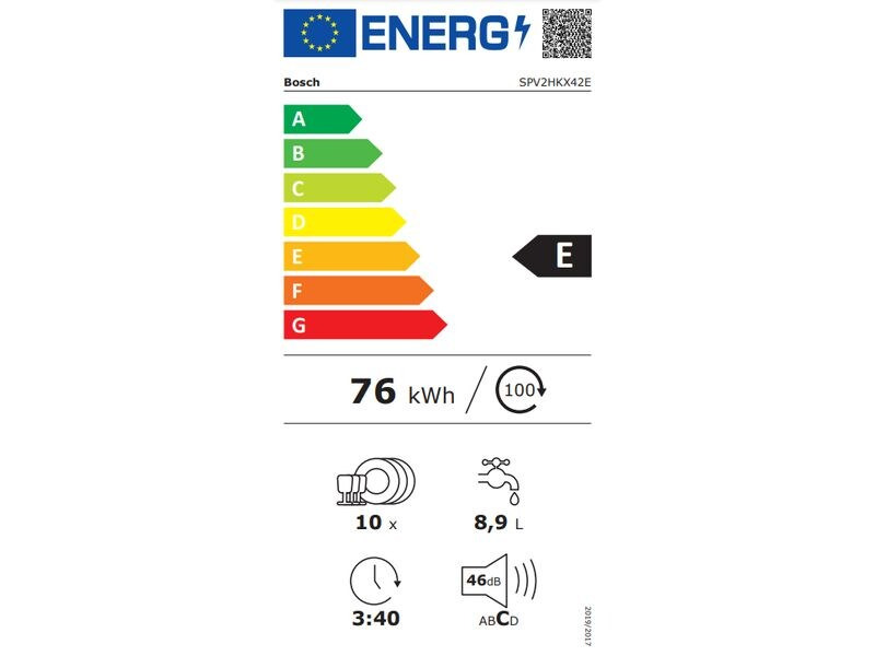 Bosch Einbaugeschirrspüler SPV2HKX42E