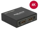 Delock 2-Port Signalsplitter HDMI - HDMI 4K/30Hz