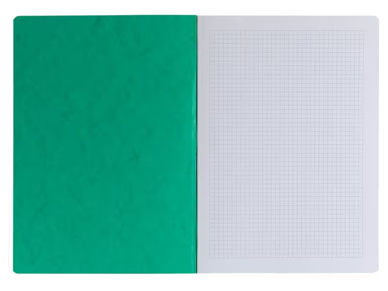 Office Focus Schulheft A4, Kariert, Grün, 10 Stück