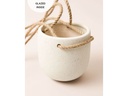 Esmée Blumentopf zum Hängen 9 cm, Beige