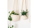 Esmée Blumentopf zum Hängen 9 cm, Beige