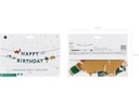 Partydeco Girlande Happy Birthday Dino 3 m, Mehrfarbig