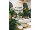 Partydeco Girlande Happy Birthday Dino 3 m, Mehrfarbig