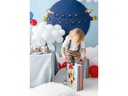 Partydeco Geschenktasche Flugzeug 10 x 24 x 35.5 cm, Mehrfarbig