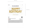 Partydeco Folienballon Happy Birthday 340 x 35 cm, Gold